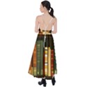 Books Bookshelves Library Fantasy Apothecary Book Nook Literature Study Tie Back Maxi Dress View2