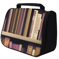 Books Bookshelves Office Fantasy Background Artwork Book Cover Apothecary Book Nook Literature Libra Full Print Travel Pouch (big) by Grandong