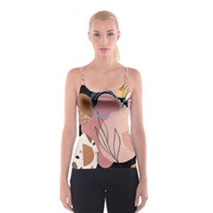 Abstract Boho Bohemian Style Retro Vintage Spaghetti Strap Top by Proyonanggan