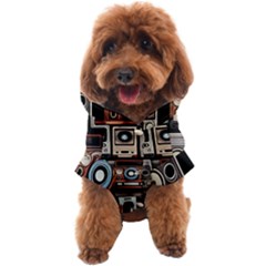 Retro Cameras Old Vintage Antique Technology Wallpaper Retrospective Dog Coat by Grandong