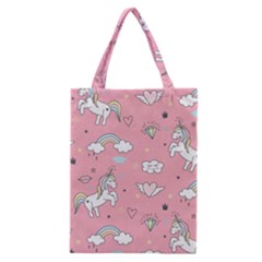Cute Unicorn Seamless Pattern Classic Tote Bag by Apen