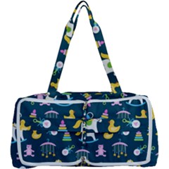 Cute Babies Toys Seamless Pattern Multi Function Bag by Apen