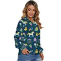 Cute Babies Toys Seamless Pattern Women s Long Sleeve Button Up Shirt View3