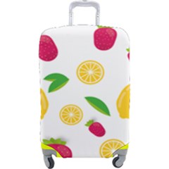 Strawberry Lemons Fruit Luggage Cover (large) by Askadina