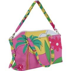 Ocean Watermelon Vibes Summer Surfing Sea Fruits Organic Fresh Beach Nature Canvas Crossbody Bag by Maspions