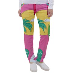 Ocean Watermelon Vibes Summer Surfing Sea Fruits Organic Fresh Beach Nature Women s Casual Pants by Maspions