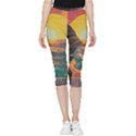 Pretty Art Nice Inside Out Lightweight Velour Capri Leggings  View1