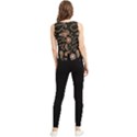 Background Beautiful Decorative Wallpaper Decor Backdrop Digital Graphic Design Trends Unique Style V-Neck Cropped Tank Top View2