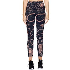 Background Beautiful Decorative Wallpaper Decor Backdrop Digital Graphic Design Trends Unique Style Pocket Leggings  by Bedest