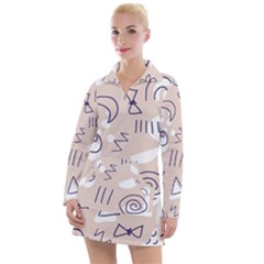 Abstract Leaf Nature Natural Beautiful Summer Pattern Women s Long Sleeve Casual Dress by Bedest