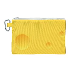 Cheese Texture, Yellow Backgronds, Food Textures, Slices Of Cheese Canvas Cosmetic Bag (large) by nateshop