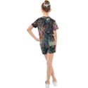 Trees Forest Mystical Forest Nature Junk Journal Landscape Kids  Mesh T-Shirt and Shorts Set View2