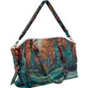 Trees Tree Forest Mystical Forest Nature Junk Journal Scrapbooking Landscape Nature Canvas Crossbody Bag View1