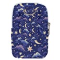 Night Moon Seamless Background Stars Sky Clouds Texture Pattern Belt Pouch Bag (Large) View2
