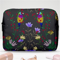 Bird Flower Plant Nature Make Up Pouch (large) by Maspions