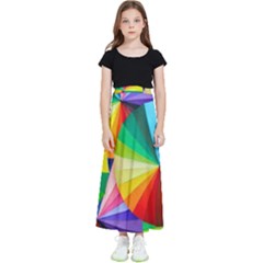 Bring Colors To Your Day Kids  Flared Maxi Skirt by elizah032470