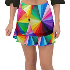Bring Colors To Your Day Fishtail Mini Chiffon Skirt by elizah032470