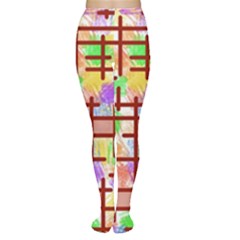 Pattern-repetition-bars-colors Tights by Maspions