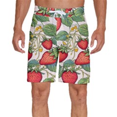 Strawberry-fruits Men s Beach Shorts by Maspions