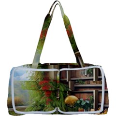 Room Interior Library Books Bookshelves Reading Literature Study Fiction Old Manor Book Nook Reading Multi Function Bag by Posterlux