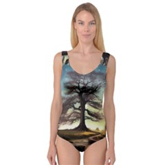 Nature Outdoors Cellphone Wallpaper Background Artistic Artwork Starlight Book Cover Wilderness Land Princess Tank Leotard  by Posterlux