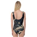 Starry Sky Moon Space Cosmic Galaxy Nature Art Clouds Art Nouveau Abstract Princess Tank Leotard  View2
