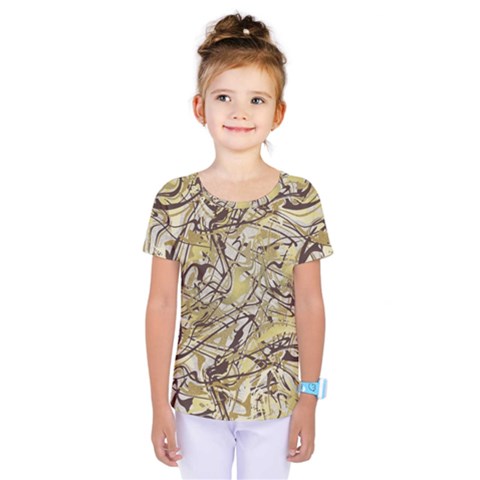 Marble Texture Pattern Seamless Kids  One Piece T-shirt by Maspions