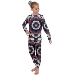 Mandala Design Pattern Kids  Long Sleeve Set  by Maspions