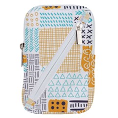 Premium Quality Elegant Orange Belt Pouch Bag (large) by Maspions