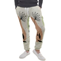 Flora Floral Flower Nature Plant Doodle Men s Jogger Sweatpants by Maspions