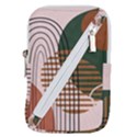 Line Forms Art Drawing Background Belt Pouch Bag (Large) View1