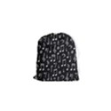 Chalk Music Notes Signs Seamless Pattern Drawstring Pouch (XS) View1