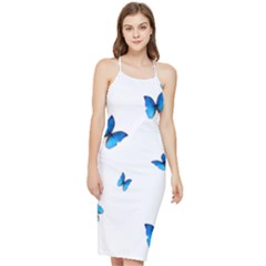 Butterfly-blue-phengaris Bodycon Cross Back Summer Dress by saad11