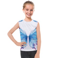 Butterfly-drawing-art-fairytale  Kids  Mesh Tank Top by saad11