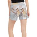 Boho Background Leaves Botanical Women s Runner Shorts View2