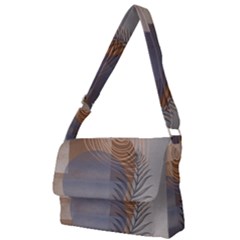 Boho Background Leaves Botanical Retro Vintage Art Full Print Messenger Bag (l) by Maspions