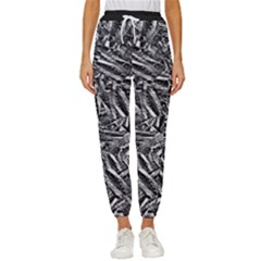 Monochrome Mirage Women s Cropped Drawstring Pants by dflcprintsclothing