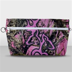 Pink Browning Deer Glitter Camo Handbag Organizer by Maspions