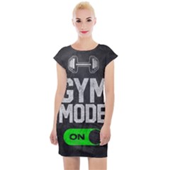 Gym Mode Cap Sleeve Bodycon Dress by Store67