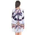 bluey rainbow Long Sleeve V-neck Flare Dress View2
