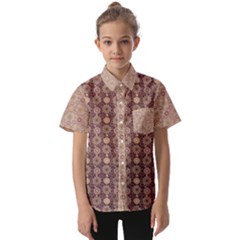 Mandala Flower 1 Mandala Flower  Kids  Short Sleeve Shirt by DinkovaArt