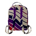 Angles Design Pattern Retro Flap Pocket Backpack (Small) View3