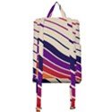 Angles Design Pattern Retro Buckle Everyday Backpack View3