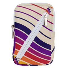 Angles Design Pattern Retro Belt Pouch Bag (large) by Maspions