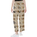 Cat Pattern Texture Animal Women s Pants  View1
