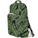 Background Pattern Leaves Texture Double Compartment Backpack View1