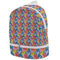 Abstract Pattern Zip Bottom Backpack by designsbymallika
