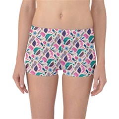 Multi Colour Pattern Reversible Boyleg Bikini Bottoms by designsbymallika