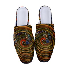 Swirl Vortex Emoji Cyclone Motion Art Women s Classic Backless Heels by Paksenen