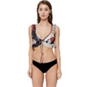 Abstract  Low Cut Ruffle Edge Bikini Top View1